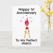 cartes d'anniversaire de premier mariage amusantes (Fleur jaune)