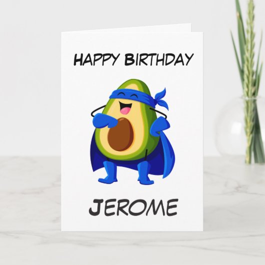 Cartes d'anniversaire de superhéros pour enfants A (Devant)