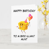 Cartes d'anniversaire de tante amusantes (Fleur jaune)
