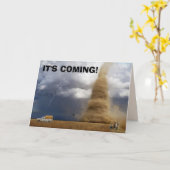 CARTES D'ANNIVERSAIRE DE TORNADO (Fleur jaune)