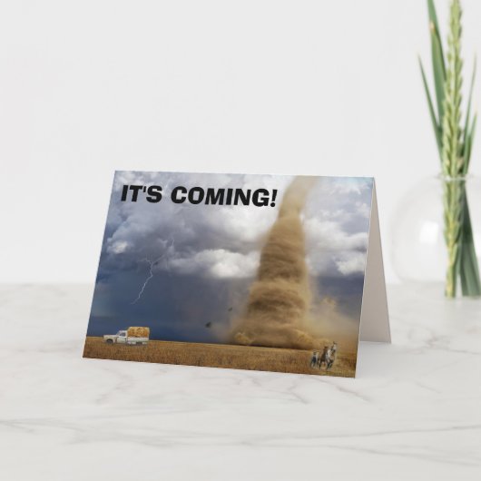 CARTES D'ANNIVERSAIRE DE TORNADO (Devant)