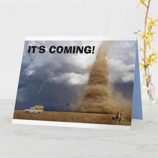 CARTES D'ANNIVERSAIRE DE TORNADO (Fleur jaune)