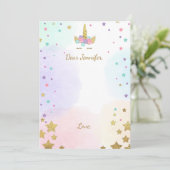 Cartes d'anniversaire de Unicorn Time Capsule Girl (Debout devant)
