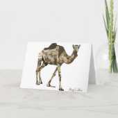 Cartes d'anniversaire des bandes de chameaux (Dos)