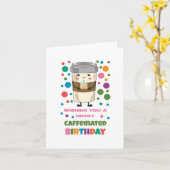 Cartes d'Anniversaire des Puns à la Caféine (Fleur jaune)