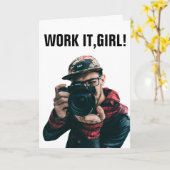 CARTES D'ANNIVERSAIRE DIVA POUR AMI, FUNNY (Fleur jaune)