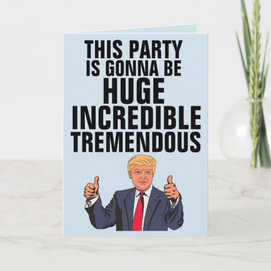 Cartes d'anniversaire Donald Trump, GRANDE LIGUE (Devant)