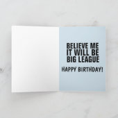 Cartes d'anniversaire Donald Trump, GRANDE LIGUE (Intérieur)