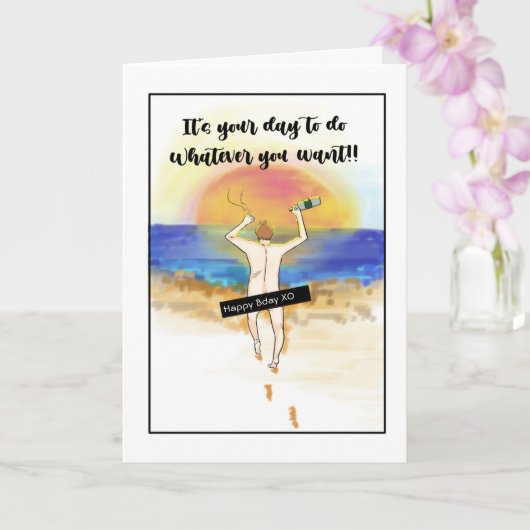 Cartes D'Anniversaire Drôle Pour Lui : Père, Granp (Orchidée)