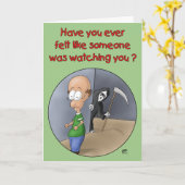 Cartes D'Anniversaire Drôle : Quelqu'Un Vous Regar (Fleur jaune)