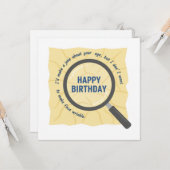 cartes d'anniversaire drôles (Devant/Arrière en situation)