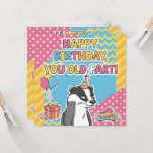 cartes d'anniversaire drôles (Devant/Arrière en situation)