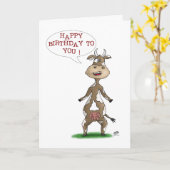 Cartes d'Anniversaire drôles : Anniversaire fantas (Fleur jaune)