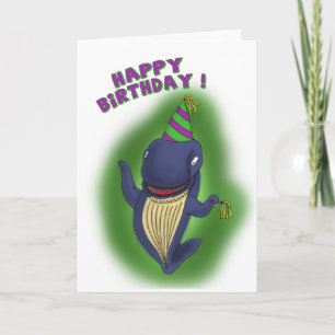 Cartes d'anniversaire drôles : Baleine d'un