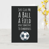 Cartes d'anniversaire drôles et mignonnes de footb (Fleur jaune)