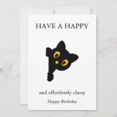 Cartes d'anniversaire drôles pour chat (Devant)