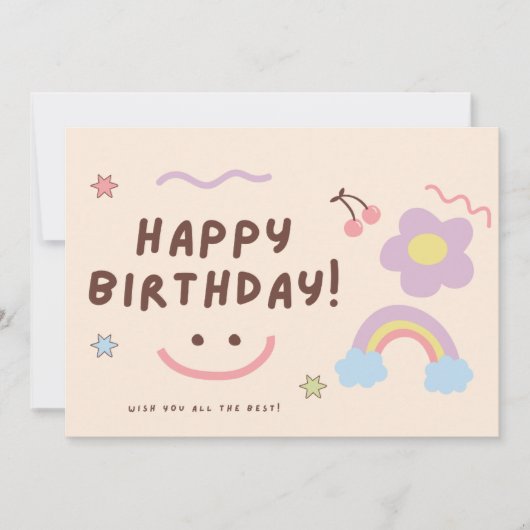 Cartes d'anniversaire drôles pour enfants  (Devant)