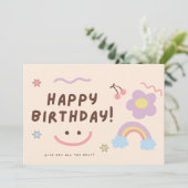 Cartes d'anniversaire drôles pour les enfants (Debout devant)