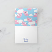 Cartes d'anniversaire du 1er Merci (Intérieur)