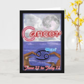 Cartes d'anniversaire du cancer du zodiaque (Fleur jaune)