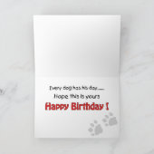 Cartes d'anniversaire du dessin animé : Jour des C (Intérieur)