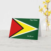 Cartes d'anniversaire du Guyana (Fleur jaune)