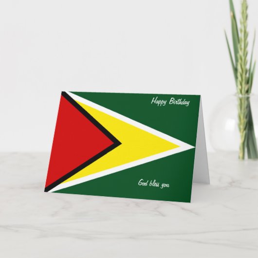 Cartes d'anniversaire du Guyana (Devant)