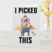 CARTES D'ANNIVERSAIRE FUNNY DE NEZ PICKER (Fleur jaune)