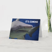 CARTES D'ANNIVERSAIRE FUNNY SHARK (Devant)