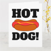 CARTES D'ANNIVERSAIRE GÉANTES HOTDOG AMUSANTES (Fleur jaune)