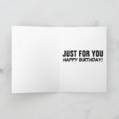 CARTES D'ANNIVERSAIRE GIIRL FUNNY (Intérieur)