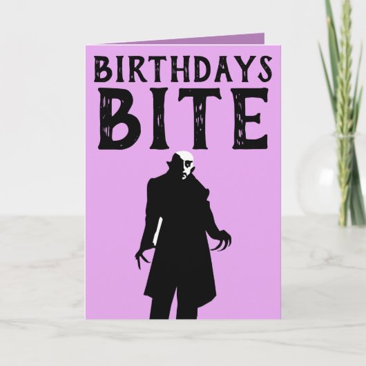 CARTES D'ANNIVERSAIRE GOTHIQUE (Devant)