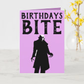 CARTES D'ANNIVERSAIRE GOTHIQUE (Fleur jaune)