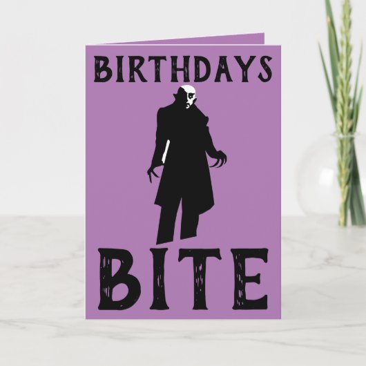 CARTES D'ANNIVERSAIRE GOTHIQUE (Devant)