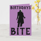 CARTES D'ANNIVERSAIRE GOTHIQUE (Fleur jaune)