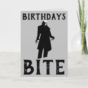 CARTES D'ANNIVERSAIRE GOTHIQUE, DRACULA NOSFERATU