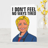 CARTES D'ANNIVERSAIRE HILLARY CLINTON (Fleur jaune)