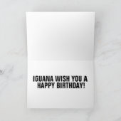 CARTES D'ANNIVERSAIRE IGUANA (Intérieur)