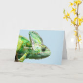 CARTES D'ANNIVERSAIRE IGUANA (Fleur jaune)