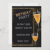 Cartes d'anniversaire Invitation Annonces (Devant)