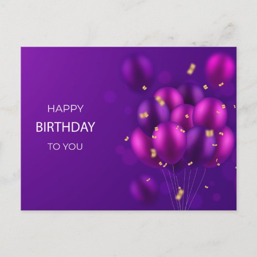Cartes d'Anniversaire Joyeuses, Carte d'Anniversai (Devant)