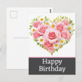 Cartes d'anniversaire joyeux (Devant / Derrière)