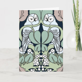 Cartes d'anniversaire Joyeux avec Nid de Hibou Art