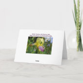 Cartes d'anniversaire joyeux Iris Fleurs Unique (Dos)