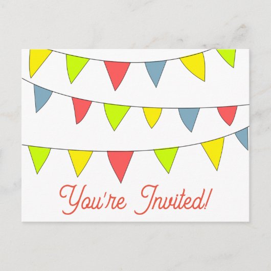 Cartes d'anniversaire joyeux vous êtes invités (Devant)