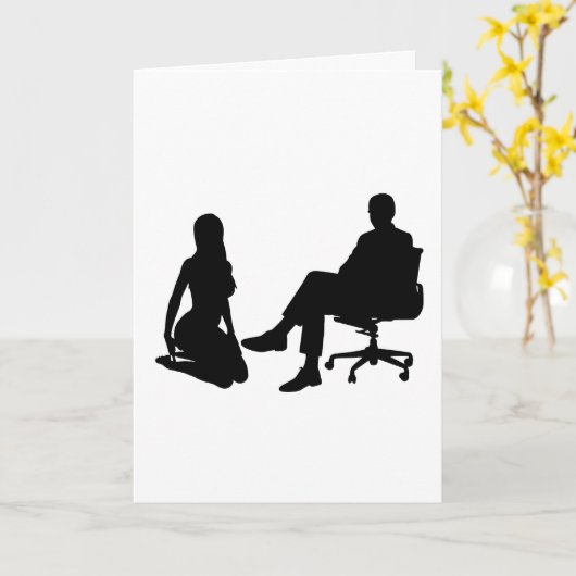 Cartes d'anniversaire kinky D/s pour lui (Fleur jaune)