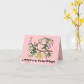 Cartes d'anniversaire Leapards (Fleur jaune)