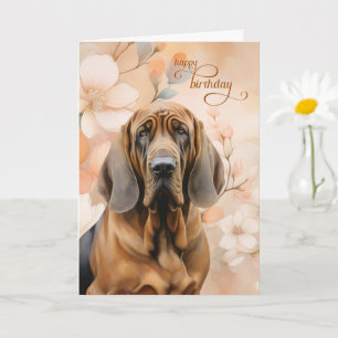 Cartes d'anniversaire Limier Fleurs de pêcher douc