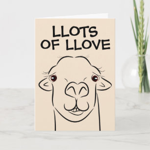 Cartes d'anniversaire LLAMA LOVE