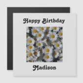 Cartes d'anniversaire magnétiques de marais blancs (Devant / Derrière)